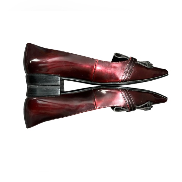 Nine West Women's Red Pointed Toe Kilty Flats Size 6.5 - Picture 4 of 6